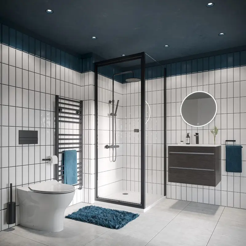 Happy couple admiring their finished bathroom by Affordable Bathroom Renovations Auckland